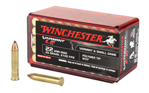 Ammunition Winchester Ammunition Varmint LF 22WMR WIN VARMINT LF 22WMR 25GR NTX 50/